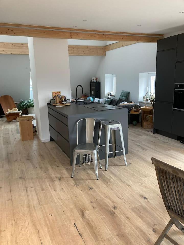 Neues Penthouse-Loft Mit Konuskarte Fuer Gratis Oepnv Daire Ehrenkirchen Dış mekan fotoğraf
